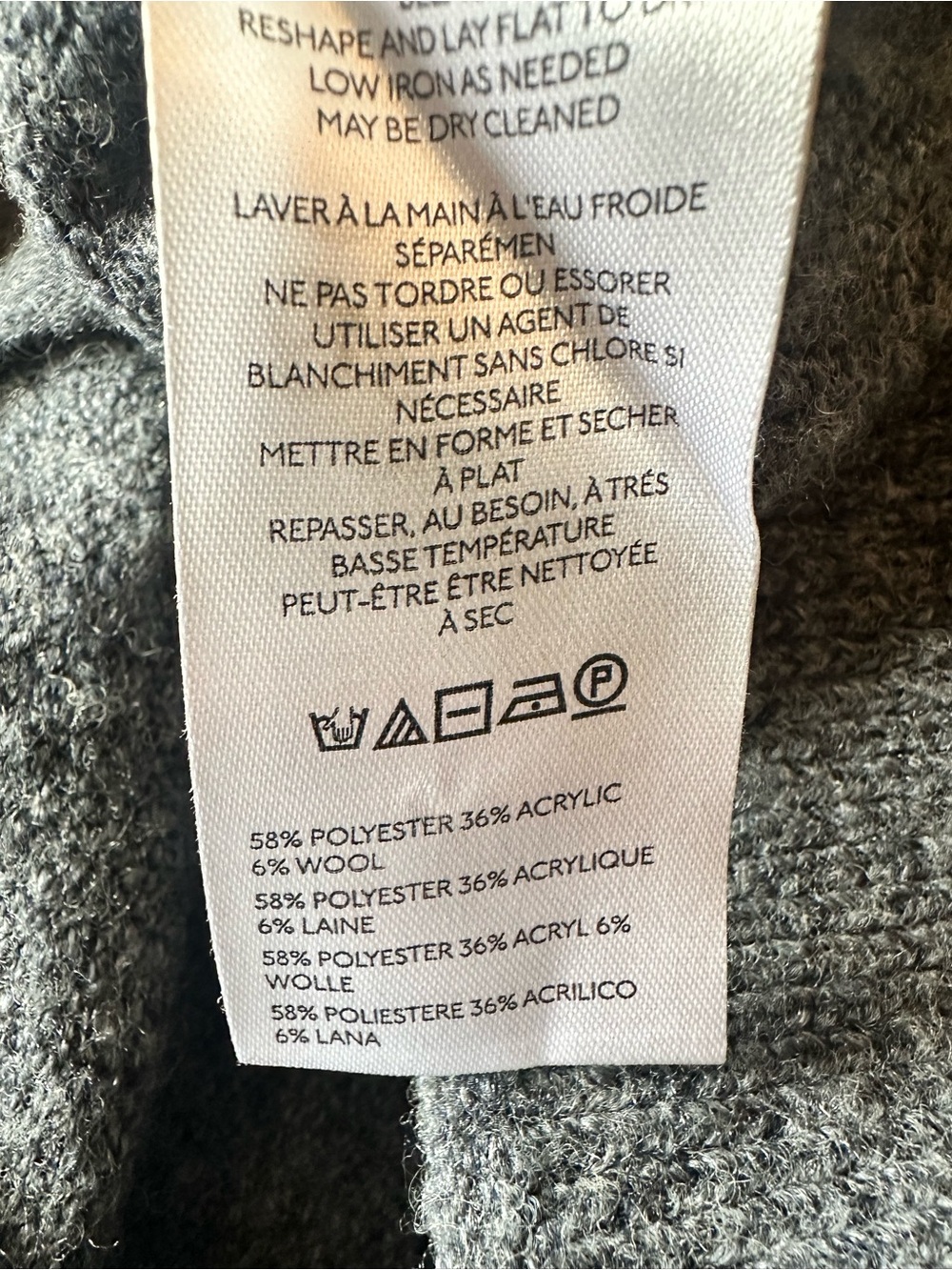 Maeve for Anthropologie Short Sleeve Gold Button Grey Cardigan size large - Picture 10 of 10